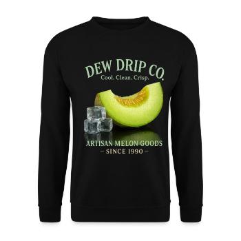Melon Fruit Summer Holiday Lemonade - Unisex Sweatshirt - black - Front - Alina (178cm) & Michal (187cm)