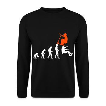 Scooter Kick Scooter E-Scooter Stunt Evolution Design - Sweat-shirt Unisexe - noir - Devant - Alina (178cm) & Michal (187cm)