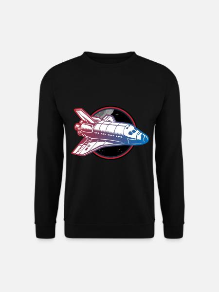 spaceship space shuttle - Unisex Pullover - Schwarz