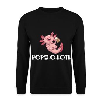 Father's Day gift for dad for Men's Day - Unisex Sweatshirt - black - Front - Alina (178cm) & Michal (187cm)