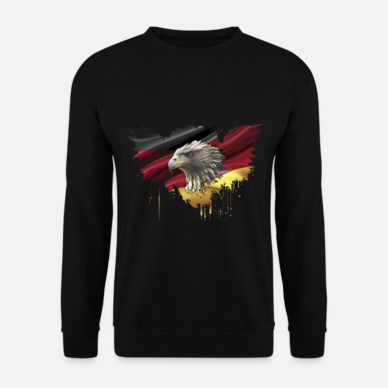 Germany Flag Eagle Bundesadler - Unisex Sweatshirt - black