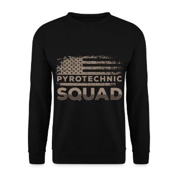 Pyro Himmel Fußball - Unisex Pullover - Schwarz - Vorne - Alina (178cm) & Michal (187cm)