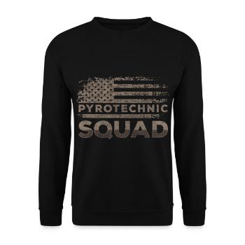 Pyrotechnics banging highlight prohibited - Unisex Sweatshirt - black - Front - Alina (178cm) & Michal (187cm)
