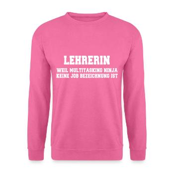 Lehrerin - Unisex Pullover - Pink - Vorne