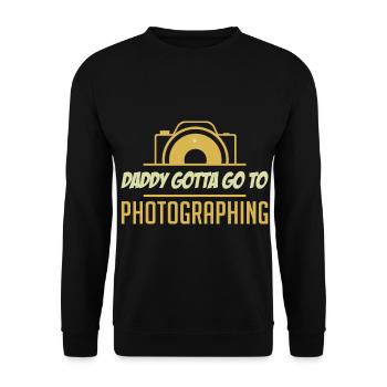 Father's Day gift for dad for Men's Day - Unisex Sweatshirt - black - Front - Alina (178cm) & Michal (187cm)