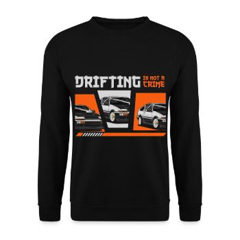 Motorsport Sportwagen Asphalt Mechaniker - Unisex Pullover - Schwarz - Vorne - Alina (178cm) & Michal (187cm)