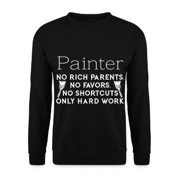 Maler und Lackierer, der Beste und Nervigste Beruf - Unisex Pullover - Schwarz - Vorne - Alina (178cm) & Michal (187cm)