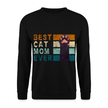 Amoureux des chats, chat sauvage, amour des animaux - Sweat-shirt Unisexe - noir - Devant - Alina (178cm) & Michal (187cm)