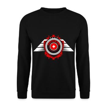 Suisse Swiss Stolz Idée cadeau - Sweat-shirt Unisexe - noir - Devant - Alina (178cm) & Michal (187cm)