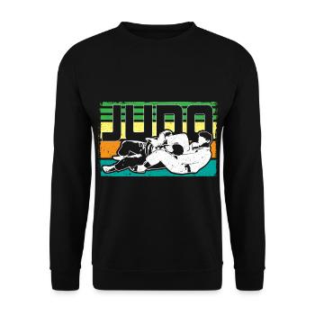 Judo Judoka Sportif Idée cadeau - Sweat-shirt Unisexe - noir - Devant - Alina (178cm) & Michal (187cm)