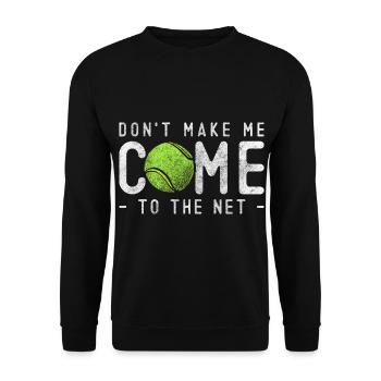Joueurs de tennis Sports de compétition Frapper les courts de tennis - Sweat-shirt Unisexe - noir - Devant - Alina (178cm) & Michal (187cm)