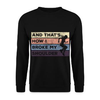 Freerunning Running Underground - Unisex Sweatshirt - black - Front - Alina (178cm) & Michal (187cm)
