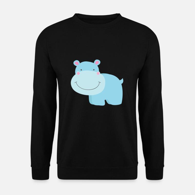 Baby Nilpferd - Unisex Pullover - Schwarz