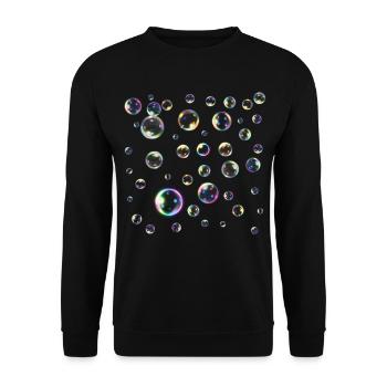 soap bubbles - Unisex Sweatshirt - black - Front - Alina (178cm) & Michal (187cm)