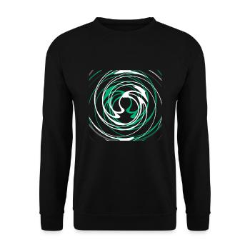 motifs de transe - Sweat-shirt Unisexe - noir - Devant - Alina (178cm) & Michal (187cm)