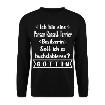 Parson Russell Terrier - Parson Russell Terrier - Unisex Pullover - Schwarz - Vorne - Alina (178cm) & Michal (187cm)