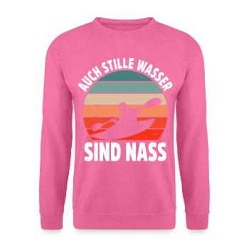 Kajak Geschenkidee Kanu Paddeln Kajakfahren - Unisex Pullover - Pink - Vorne