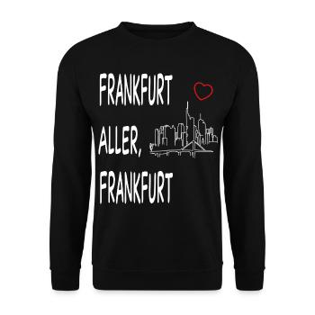 FRANKFURT ALLER FRANKFURT - Unisex Pullover - Schwarz - Vorne - Alina (178cm) & Michal (187cm)