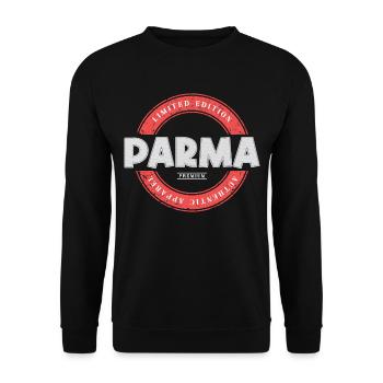 Parma Italien Stadt Skyline Heimat Liebe Urlaub - Unisex Pullover - Schwarz - Vorne - Alina (178cm) & Michal (187cm)