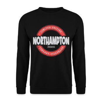 Northampton Angleterre UK City Skyline Accueil Amour - Sweat-shirt Unisexe - noir - Devant - Alina (178cm) & Michal (187cm)