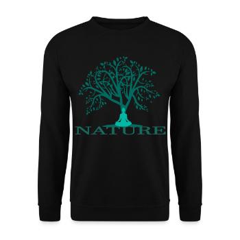Nature - Sweat-shirt Unisexe - noir - Devant - Alina (178cm) & Michal (187cm)