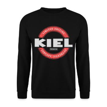 Kiel Germany City Skyline Home Love - Unisex Sweatshirt - black - Front - Alina (178cm) & Michal (187cm)