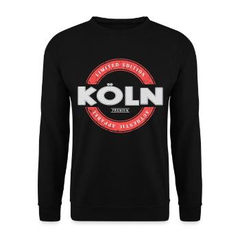 Cologne Allemagne Ville Skyline Accueil Amour - Sweat-shirt Unisexe - noir - Devant - Alina (178cm) & Michal (187cm)