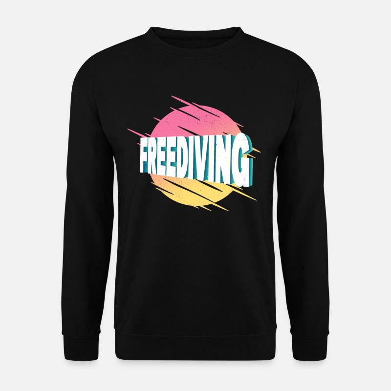Freediving Apnoetauchen Freitauchen Tauchen - Unisex Pullover - Schwarz