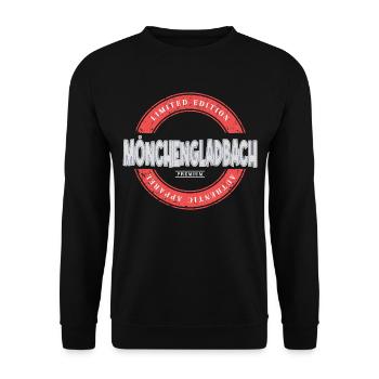 Mönchengladbach Germany City Skyline Home - Unisex Sweatshirt - black - Front - Alina (178cm) & Michal (187cm)