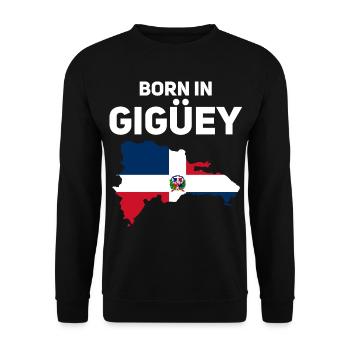 République dominicaine - Sweat-shirt Unisexe - noir - Devant - Alina (178cm) & Michal (187cm)