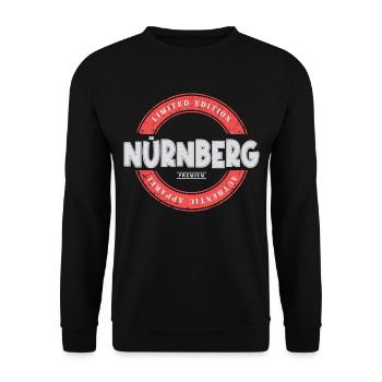 Nuremberg Allemagne Ville Skyline Home Love - Sweat-shirt Unisexe - noir - Devant - Alina (178cm) & Michal (187cm)