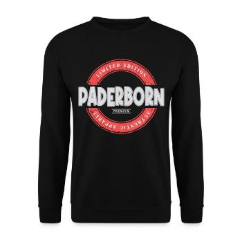 Paderborn Allemagne Ville Skyline Accueil Amour - Sweat-shirt Unisexe - noir - Devant - Alina (178cm) & Michal (187cm)