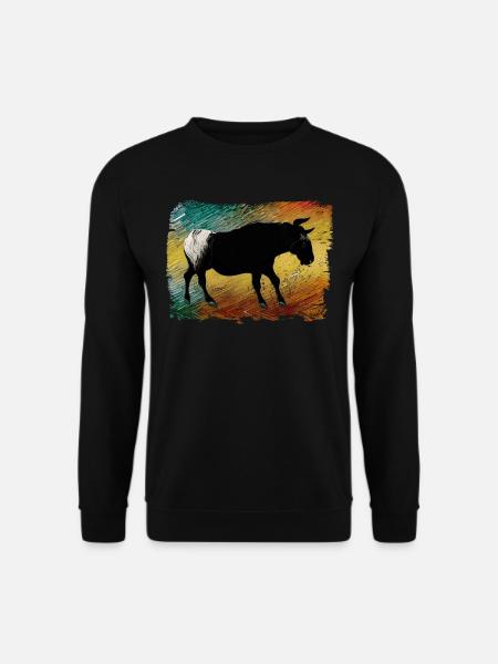 Camargue Stiermalerei - Unisex Pullover - Schwarz