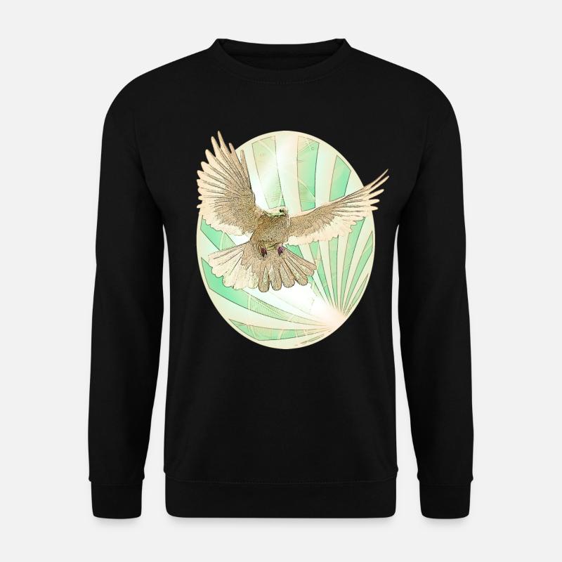 Frieden Taube Retro - Unisex Pullover - Schwarz