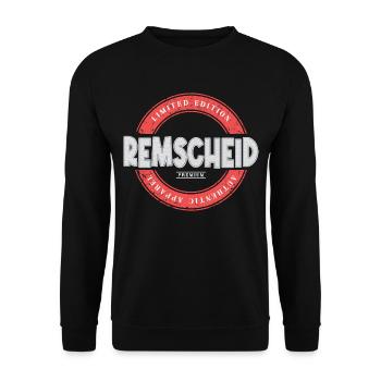 Remscheid Germany City Skyline Home Love - Unisex Sweatshirt - black - Front - Alina (178cm) & Michal (187cm)