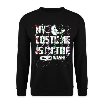 My costumes are in the laundry - Unisex Sweatshirt - black - Front - Alina (178cm) & Michal (187cm)