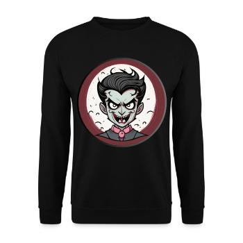 Vampire sympathique - Sweat-shirt Unisexe - noir - Devant - Alina (178cm) & Michal (187cm)