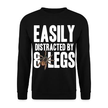 Tarantula | Vogelspinne Haustier Insekten Geschenk - Unisex Pullover - Schwarz - Vorne - Alina (178cm) & Michal (187cm)
