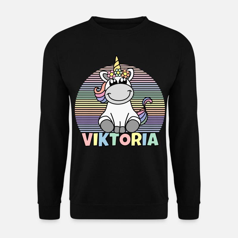 Viktoria Enhörning Namn - Unisextröja - svart