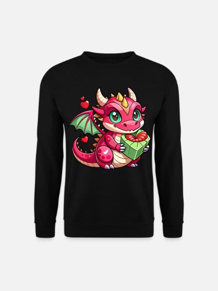 Farbenfroher Drache - Unisex Pullover - Schwarz