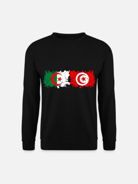Algérie Tunisie - Sweat-shirt Unisexe - noir