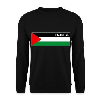 Soutien Palestine - Sweat-shirt Unisexe - noir - Devant - Alina (178cm) & Michal (187cm)