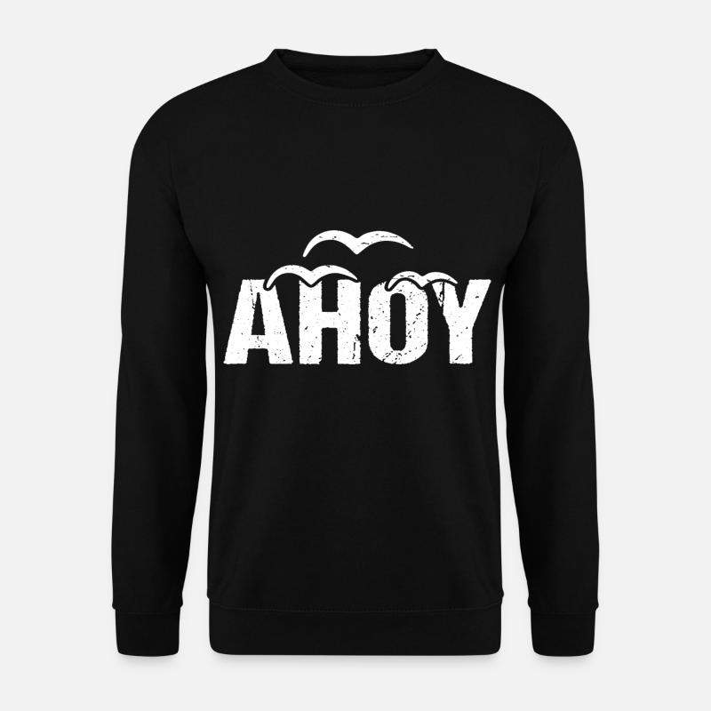Ahoy Lake Greeting Coast - Unisex Sweatshirt - black