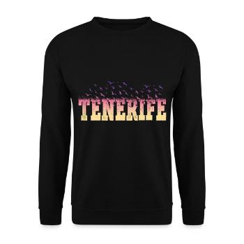 Tenerife Tenerife Palmiers Été Soleil Plage Mer - Sweat-shirt Unisexe - noir - Devant - Alina (178cm) & Michal (187cm)