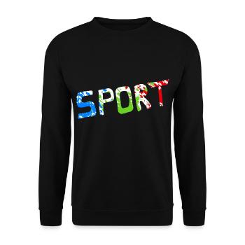 Sport - Unisex Pullover - Schwarz - Vorne - Alina (178cm) & Michal (187cm)