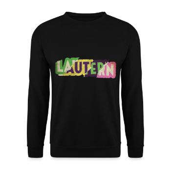 Kaiserslautern Deutschland Stadt Schrift Punk - Unisex Pullover - Schwarz - Vorne - Alina (178cm) & Michal (187cm)