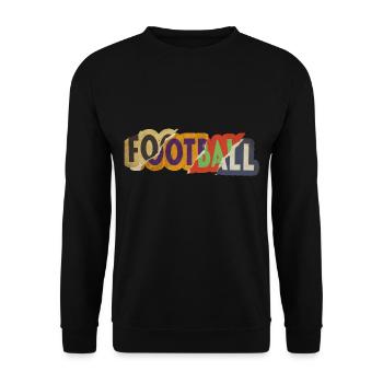 Joueur de football américain Vintage Retro USA Sport - Sweat-shirt Unisexe - noir - Devant - Alina (178cm) & Michal (187cm)