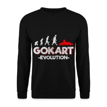 Gokart Motorsport Go kart Sieger - Unisex Pullover - Schwarz - Vorne - Alina (178cm) & Michal (187cm)