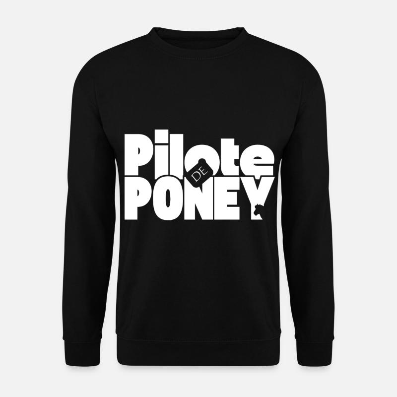 Pony-Pilot - Unisex Pullover - Schwarz