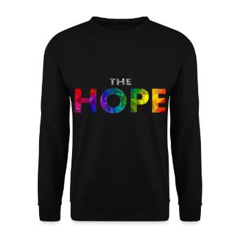 The Hope - Unisex Sweatshirt - black - Front - Alina (178cm) & Michal (187cm)
